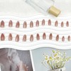 YOSOMMK Nude Pink Press on Nails Medium Almond Fake Nails