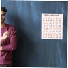 Tofficu Gesture Language Learning Charts Sheets Wall Decor Posters for