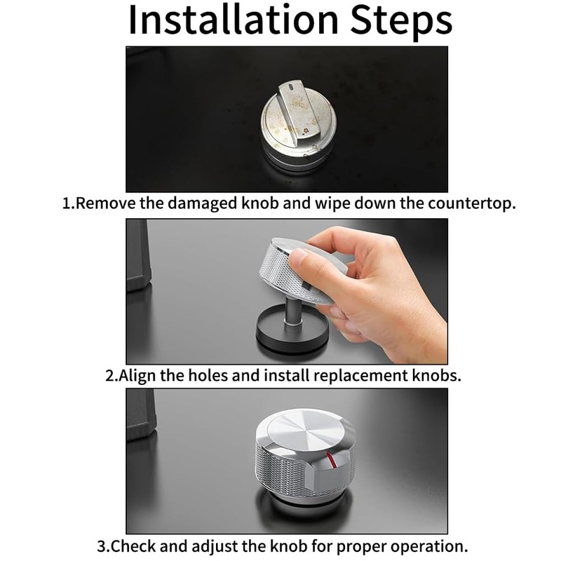 SagaSave W11156487 Range Control Knob, 4 Pcs Kitchen Oven Stove