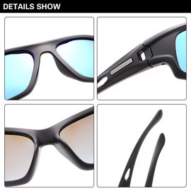 MIRYEA Polarized Outdoor Sports Sunglasses for Men Women 100% UV400 Protection Glasses Superlight Unbreakable Shades Cycling Running Driving Fishing Hiking Floating Golf Baseball Motorcycle Eyewear