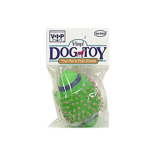 Vo-Toys 499 Toy Dog Vinyl Spike Football, Assorted Color