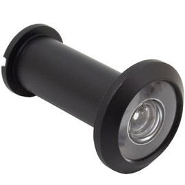 Stone Harbor Hardware Door Viewer, 180 Degrees, 1/2" Bore Hole, Adjusts from 1-3/8" to 2-1/8", Matte Black