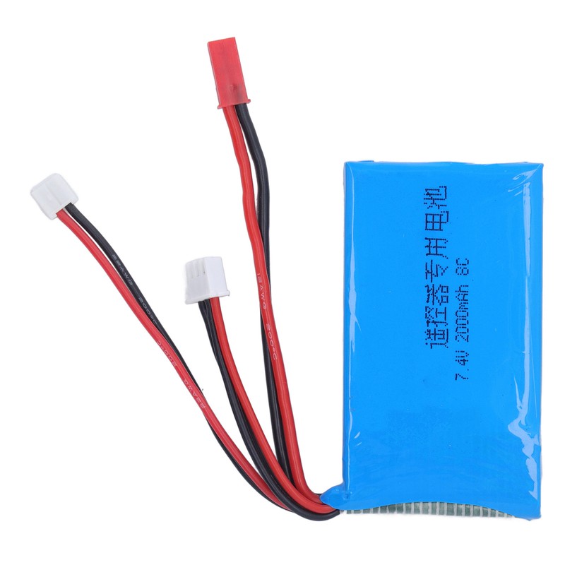 RC Lithium Battery 2S 7.4V 2000MAH Powerful Circuit Protection Light