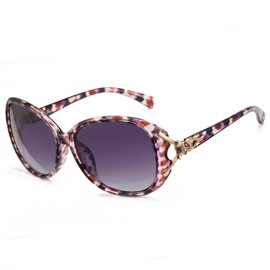 Cyxus P1143 Women's Sunglasses, Polarized Lenses, UV Protection, UV Protection, Small Face Effect, Fishing, Driving, Climbing, Travel, Outdoor, Fashionable,, 02-purple