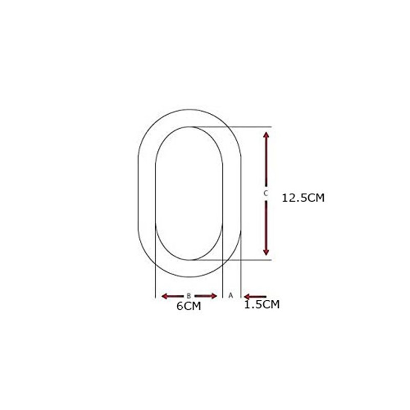 COMOK 2T 4400Lbs High Strength Oval Lashing Lifting Ring Tool,