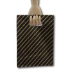 EPOSGEAR® Small Black and Gold Striped Gift Shop Boutique Punch