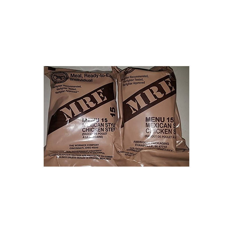 SOPACKO MREs (Meals Ready-to-Eat) Genuine U.S. Military Surplus Assorted Flavor