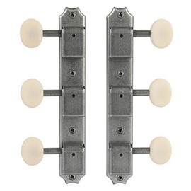 Golden Age Vintage-style 3-On-Plate Tuners, Relic Nickel