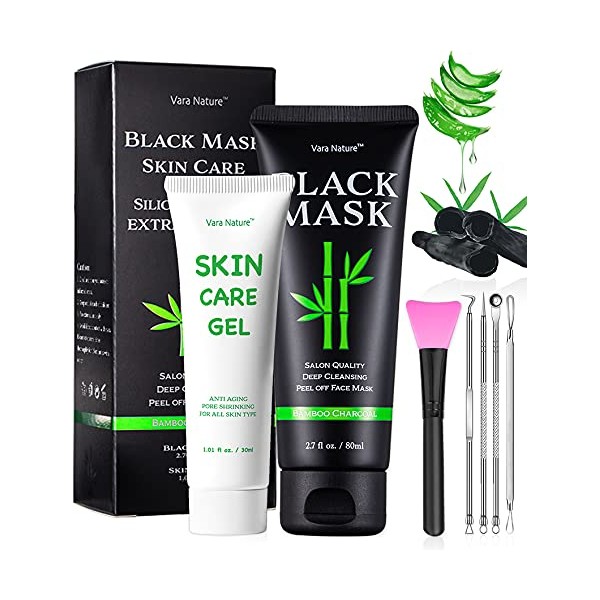 Vara Nature Blackhead Remover Mask 4-in-1 | Charcoal Peel Off