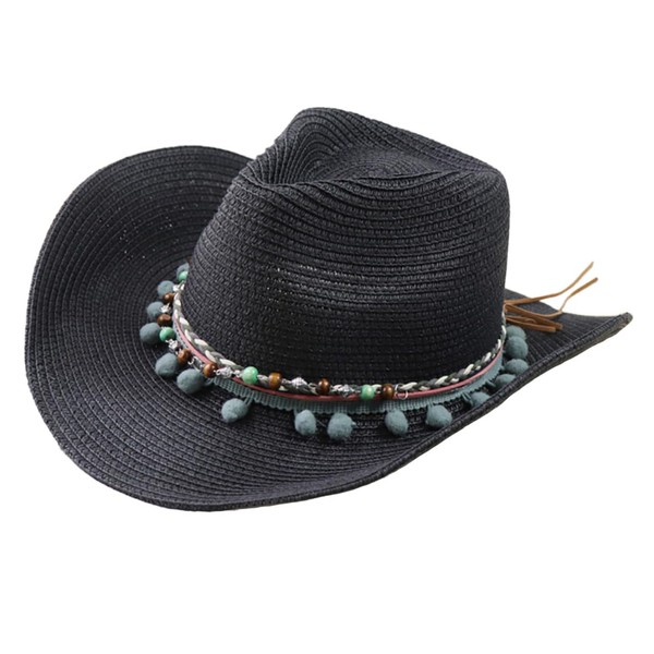 White Fang CZ357 Western Hat Cowboy Straw Stylish Cool Men's