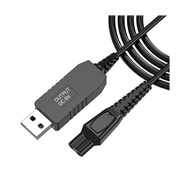 Charger for One Blade QP2530 QP2630, Ancable 8V USB Shaver Charger Cable for Norelco Oneblade QP2530 QP2630 HQ850 HQ912 HQ913 HQ914 HQ915 HQ916 Trimmer Shaver