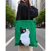 Kuciwa Original Calm Cat Side Profile Canvas Tote Bag｜13.78 ×
