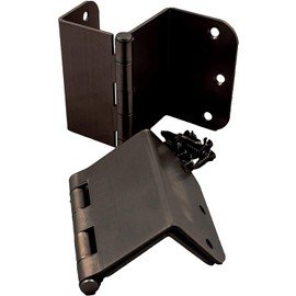 3.5 inch Swing Clear Offset Door Hinge, 3-Pack (1/4 inch Radius, Vintage Bronze)