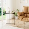 Garden 4 you Small Side Table, Glass End Table Set