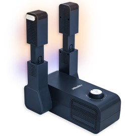 Hiboku PTC Shoe Dryer 180W ABS Compact Adjustable Boot Dryer & Gloves Warmer, Low Noise, Safe 113-116°F with 2hr Timer (Navy Blue)