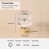 coolnews 8 Pack Crystal Glass Drawer Knobs Brushed Brass/Gold Cabinet