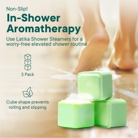 Eucalyptus Essential Oil Shower Steamer– XL, Long-Lasting Shower Bombs for Relaxation – Breathe & Release [3 pk]