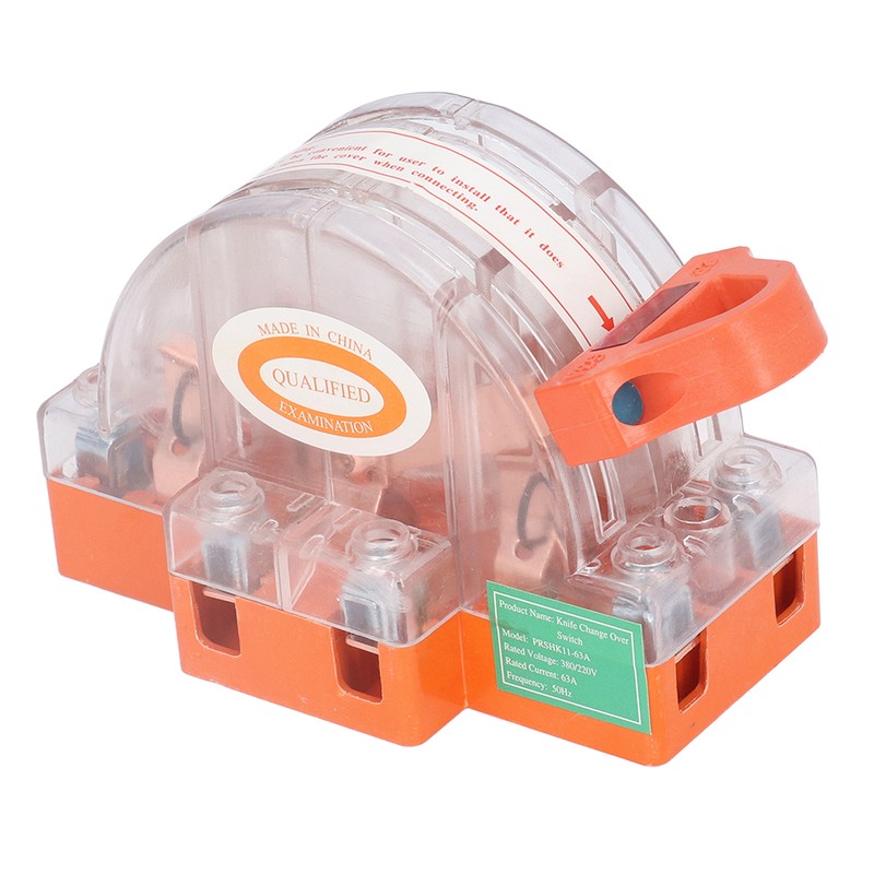 Knife Switch 2P 63A Pure Copper LED Bidirectional Dual Throw