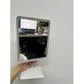 COSMIRROR Makeup Mirror Vanity Mirror with Lights, Large Lighted Makeup Mirror with 3 Colors, 1x/10X Magnification Vanity Mirror, Touch Control 360°Rotation Adjustable Cosmetic Light up Mirror