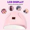 LAMJAD LED Nail Dryer,36 W UV Nail Lamp for Gel