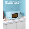COMFEE' Retro Small Microwave Oven With Compact Size, 9 Preset