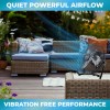 Comfort Zone 12" Cradle Floor Fan, 3 Speeds, All Metal,