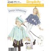 Simplicity Daisy Kingdom Pattern 4346 Girls Size S-XL Girls Fleece