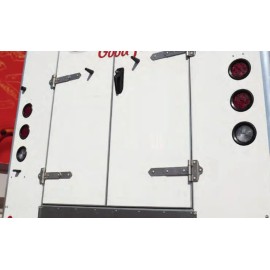 TecNiq, Inc T40-RRFP  TecNiq, Inc RED STT 4" Round Flange Truck Trailer RV Lights, USA