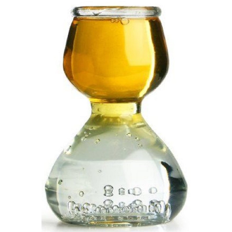 QUAFFER Double Bubble Layered Shot Glass – Chaser Shot Glass