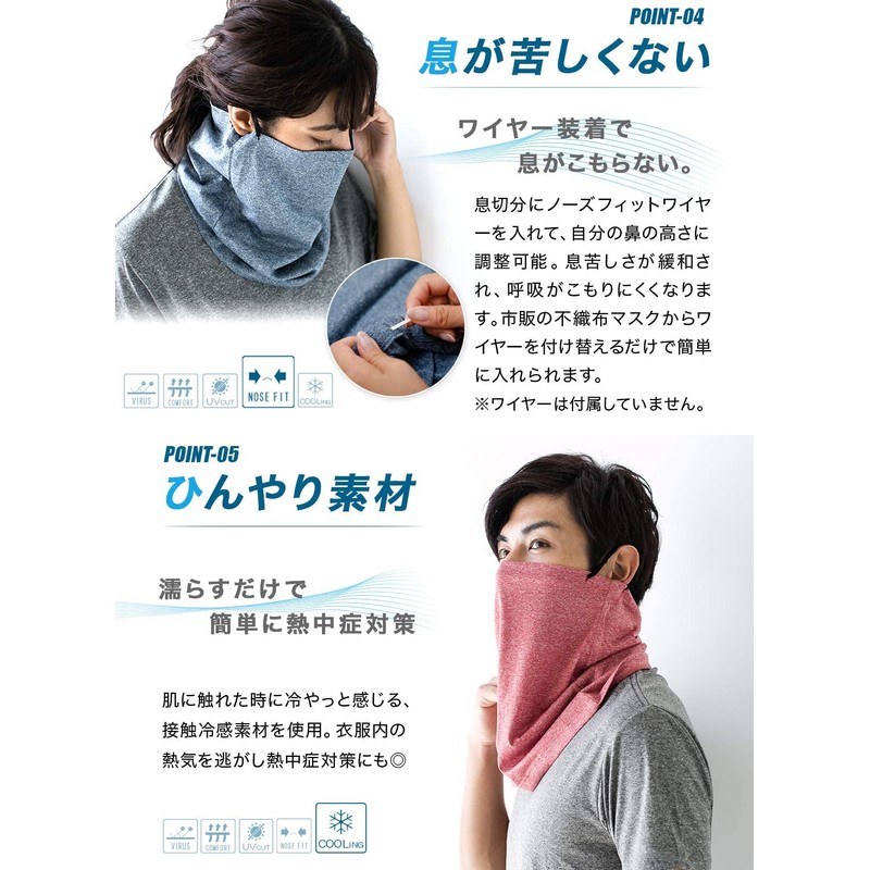 IMPACTORY 00 fg1uI Face Guard, Neck Guard, UV Protection, Quick