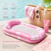 Green Leaf Inflatable Pool Float for Adults – PVC Floating