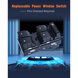 Driver Side Power Window Master Control Switch for Chevy Silverado GMC Sierra Traverse HHR Yukon Buick 25789692 20945129