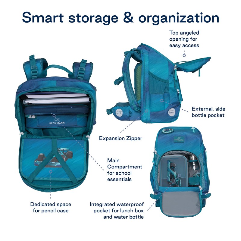 Beckmann Active Air FLX School Backpack for 1st-2nd Grade Kids,