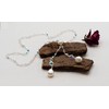 Sterling Silver Hand-linked Austrian Crystal Lariat Necklaces made with Aurora