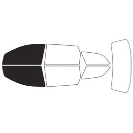 Rvinyl Window Tint Kit Compatible with Dodge Journey 2009-2020 - Black 20% - Single Ply No Bubble Film - Do it Yourself Vehicle Front Precut Kit