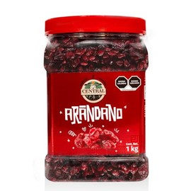 CENTRAL GRANEL | Arándano Natural Deshidratado 1 KG | Snack Botana Frutos Secos | Ideal como Botana Saludable | Calidad de Importación | Empaque reuti