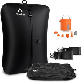 Zurligi Vacuum Bags for Travel with Pump, Vacuum Compression Bag with Adjustable Shoulder Strap, IP67 Reusable Vacuum Packing Cubes for Luggage, Backpack, Suitcase, Yoga, Swim, Beach