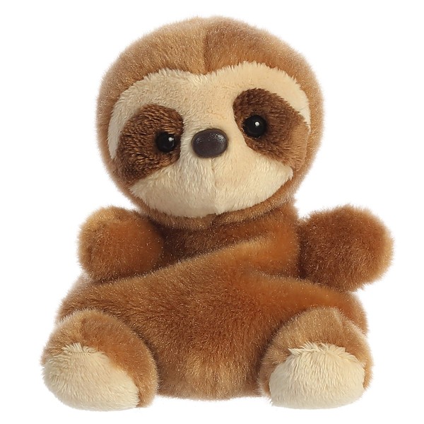 Aurora® Adorable Palm Pals™ Slomo Sloth™ Stuffed Animal - Pocket-Sized Fun - On-The-Go Play - Brown 5 Inches