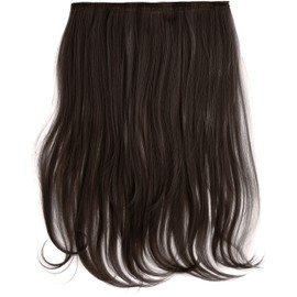 Fab One Piece Clip In Synthetic Heat Resistant Loose Waves Hair Extensions #T3/6 - Dark Brown/Medium Brown Ombre