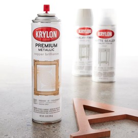 Krylon K01020A07 Premium Metallic Gloss Spray Paint Resembles Actual Plating, Copper Brilliance, 8 oz.