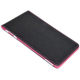 ON PAR Premium Crocodile Golf Scorecard Holder - Black/Pink