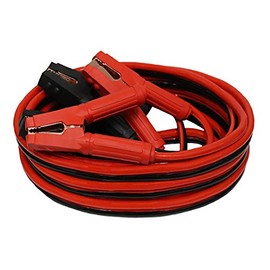 Grip 25 ft 1 Gauge Heavy Duty Booster Cables - Jumper Cables - Jump Dead/Weak Batteries in Cars, Boats, ATV's, Snowmobiles - 12/24V Systems - Copper Jaw Clamps - Automotive