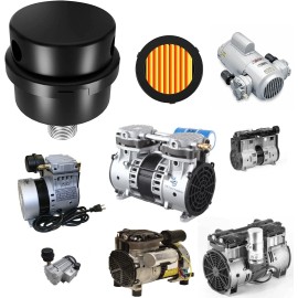DIY Pond Aeration 3 PACK Pond Aeration Compressor Intake Muffler Filter - For Piston & Rotary Pump