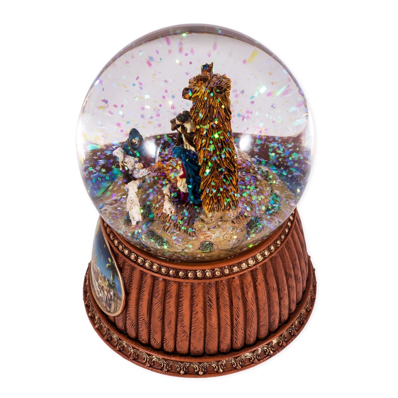 Charming Natural Brown Holiday Nativity 5.5 x 4 Resin Decorative