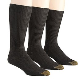 Gold Toe Fluffies 1x1 Rib Crew Socks - 3 Pack (523S) O/S/Brown