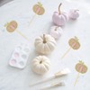 24 Pcs Glitter Pumpkin Cupcake Toppers, Fall Theme Cupcake Decoration