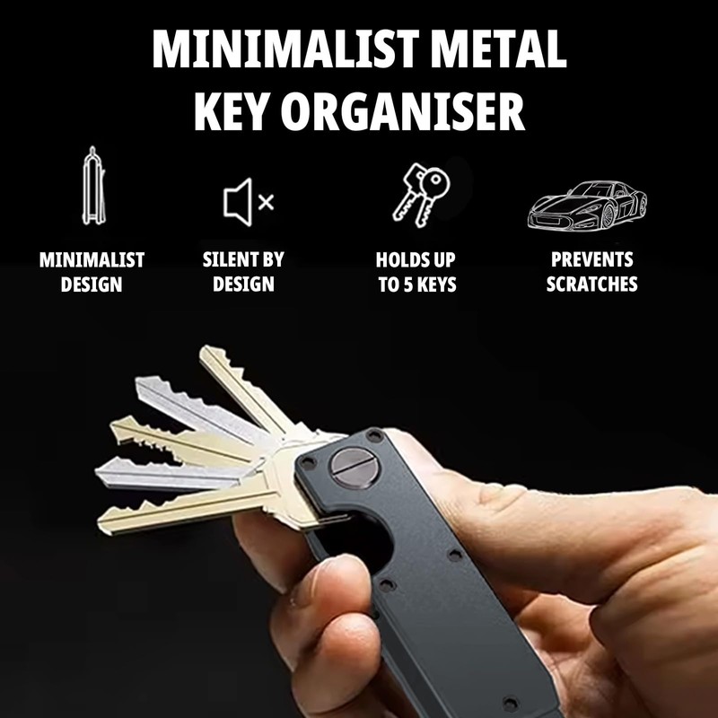 Iron Edge Key Organiser - Portable Keychain, Minimalist Heavy Duty