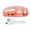 Wireless 2.4G Bluetooth Transparent Mouse 2400 DPI Rechargeable 400mAh RGB
