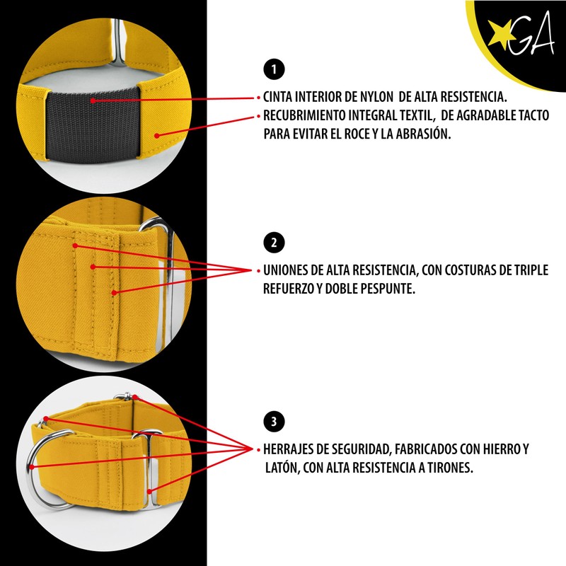 Galguita Amelie. 5cm Medium (30-39cm) Scottish Collar