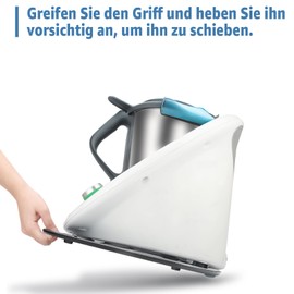 Sliding Board for Thermomix TM6 TM5, Underlay Board for Thermomix Vorwerk Food Processor Accessories Glider Effortless Moving